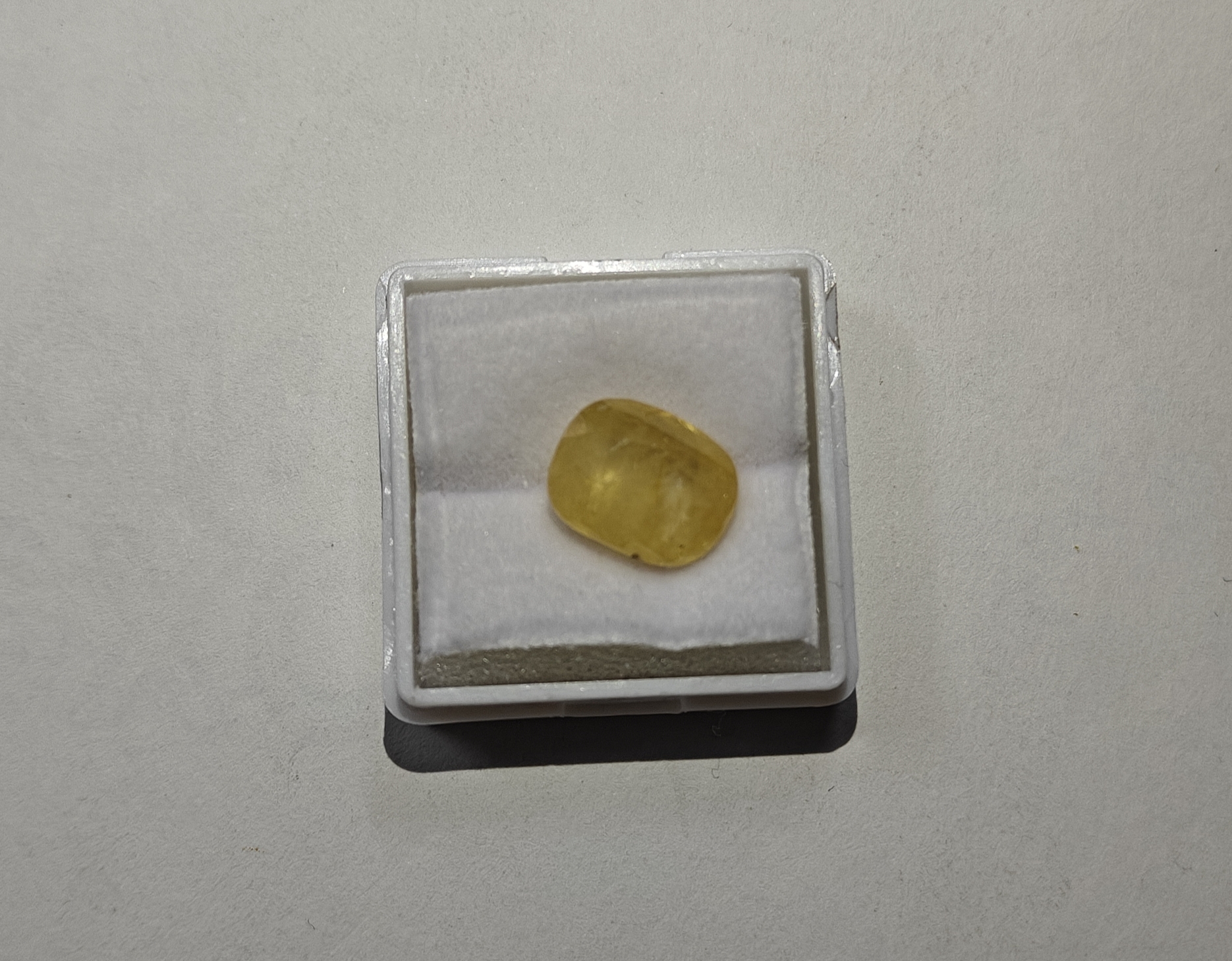 Ceylon yellow sapphire (Pukhraj) 7.00 Ratti